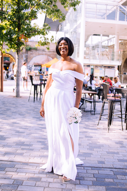 The Yana Wedding Gown in Dazzling White