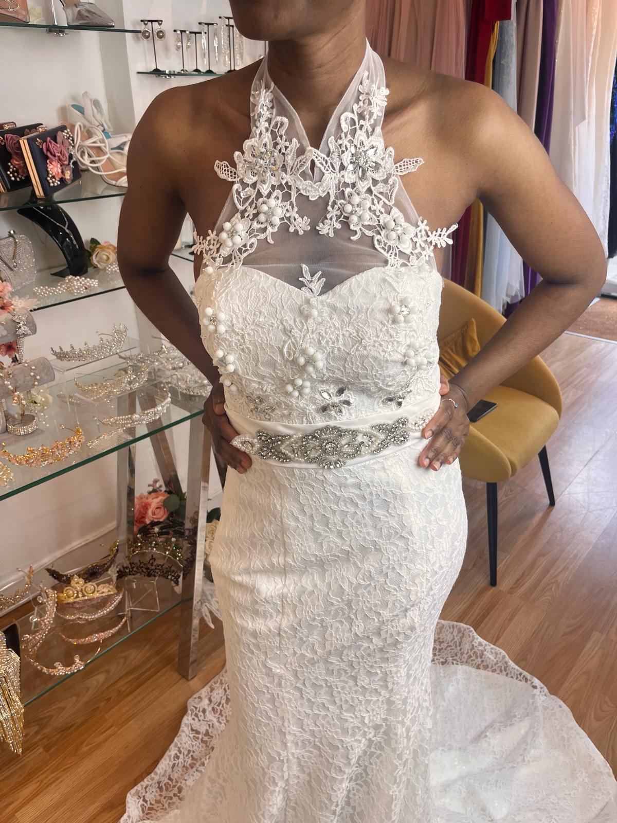 The Sanchia Halter Top Wedding Gown