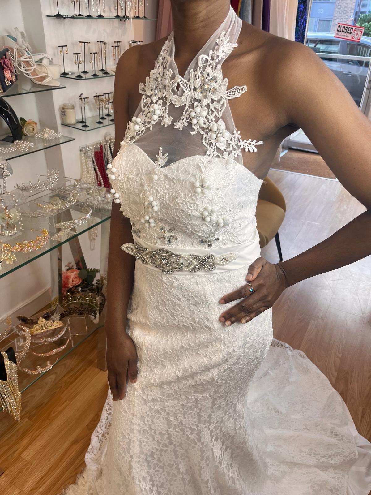 The Sanchia Halter Top Wedding Gown